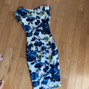 Arden b Stretchy material floral print dress.